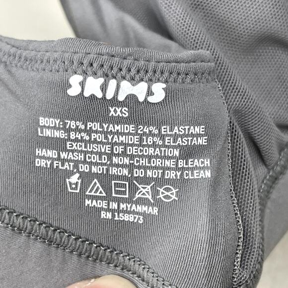 Skims Fits Everybody Crossover Bralette Grey XXS NWT - Picture 6 of 10